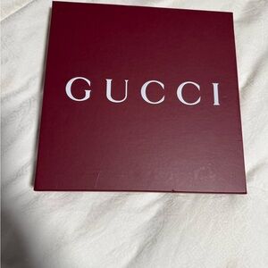 Gucci Maroon Gift Box with White Logo